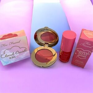 Too Faced Cloud Crush Blush and Lip Gloss - NEW